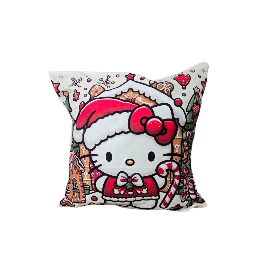 Hello Kitty Christmas cushion pillow cover 18"x18" - Picture 2 of 8